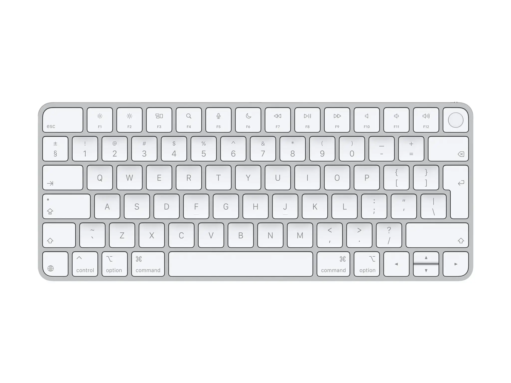 Apple Magic Keyboard with Touch ID for Mac models | MXCK3Z/A | Compact Keyboard | Wireless | EN | Bluetooth | White