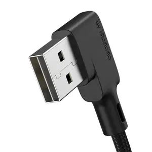 USB ir USB-C kabelis, "Mcdodo CA-7310", kampinis, 1,8 m (juodas)