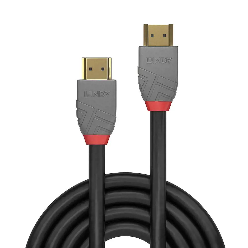 "Lindy" 3 m itin didelės spartos HDMI kabelis, "Anthra Line", 3 m, A tipo HDMI (standartinis), A tipo HDMI (standartinis), 3D, 48 Gb/s, juodas