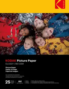 Kodak fotopaber A4 glossy 180g 25 sheets