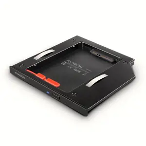 AXAGON RSS-CD09 2,5" SSD/HDD dėklas į DVD lizdą, 9,5 mm, LED, ALU