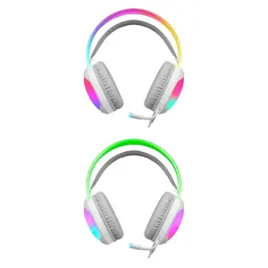 HEADPHONES DEFENDER ECLIPSE RGB WHITE