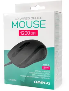 Omega mouse OM-441 USB-C, black