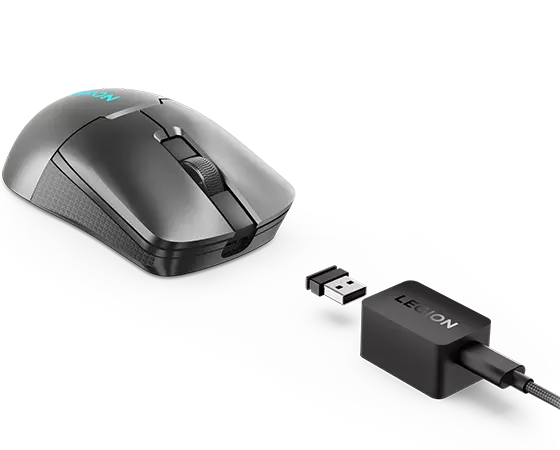 Lenovo M600s, Ambidextrous, Optical, RF Wireless + Bluetooth + USB Type-C, 19000 DPI, Grey