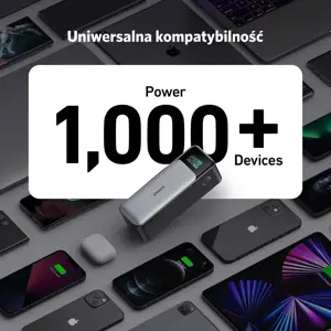 "Anker 737", 24000 mAh, 140 W, juoda, sidabrinė
