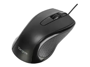 Targus Full-Size Optical Antimicrobial Wired Mouse | Targus Mouse | Full-Size Optical Antimicrobial | Wired | Black