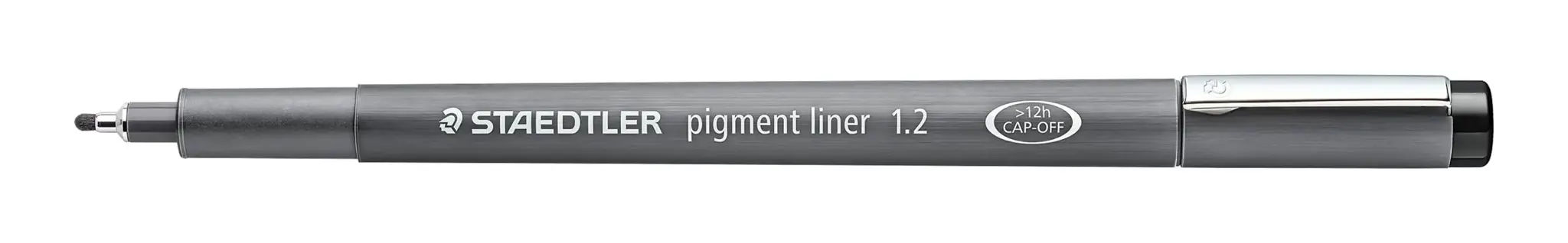 Vienkartinis rašiklis STAEDTLER PIGMENT LINER, 1,2 mm, juodas rašalas