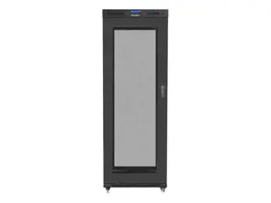 LANBERG laisvai stovinti 19 colių spinta 42U 800x1000 tinklinės durelės LCD plokščia pakuotė juoda
