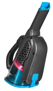 "Black & Decker" BHHV320J rankinis dulkių siurblys Mėlynas, titano spalvos, be maišelio