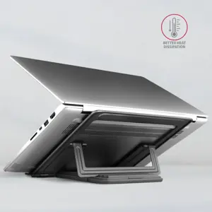 "Axagon STND-L NOTEBOOK STANDAlumininis stovas 10-16 colių nešiojamiesiems kompiuteriams. Keturios reguliuojamos padėtys.