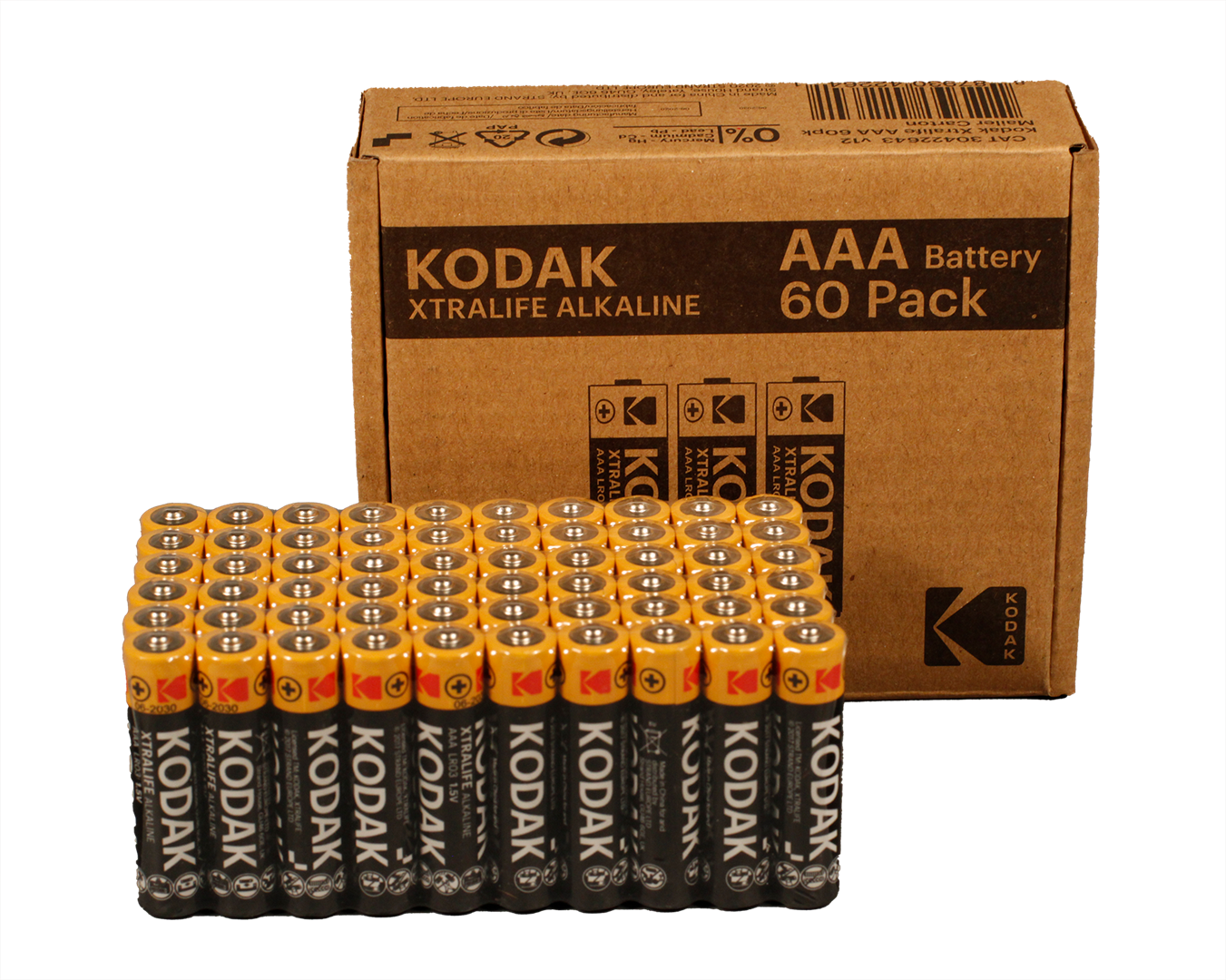 Kodak XTRALIFE šarminė AAA baterija (60 pakuočių)