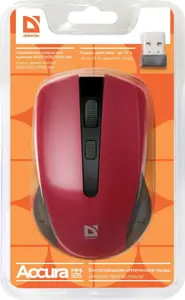 "Defender MM-935" pelė Ambidextrous RF belaidė optinė 1600 DPI