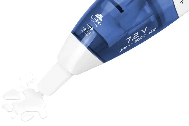 ETA Dulkių siurblys "Verto" ETA144290000 Belaidis darbinis, Rankinis, 7,2 V, Darbo laikas (maks.) 15 min, Baltas/mėlynas