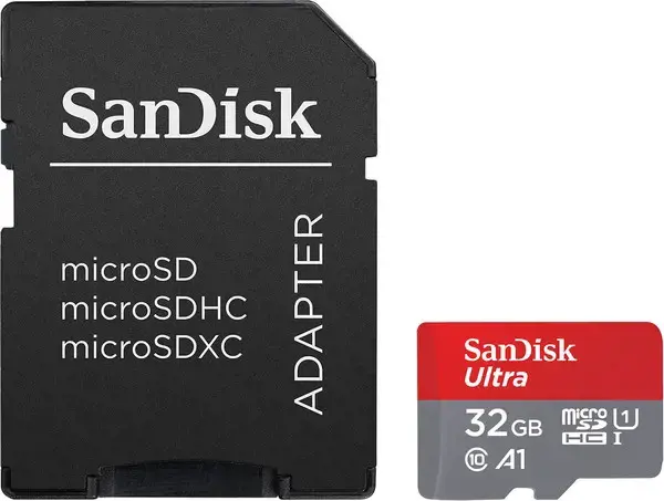 SanDisk_Ultra microSDHC_32GB + SD adapteris_120MB/s A1 10 klasės UHS-I