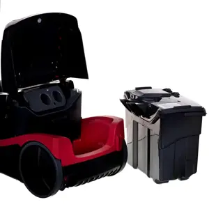 "Bosch Serie 4" BWD421POW, 2100 W, cilindrinis dulkių siurblys, sausas ir drėgnas, kombinuotas, HEPA, juodas, raudonas