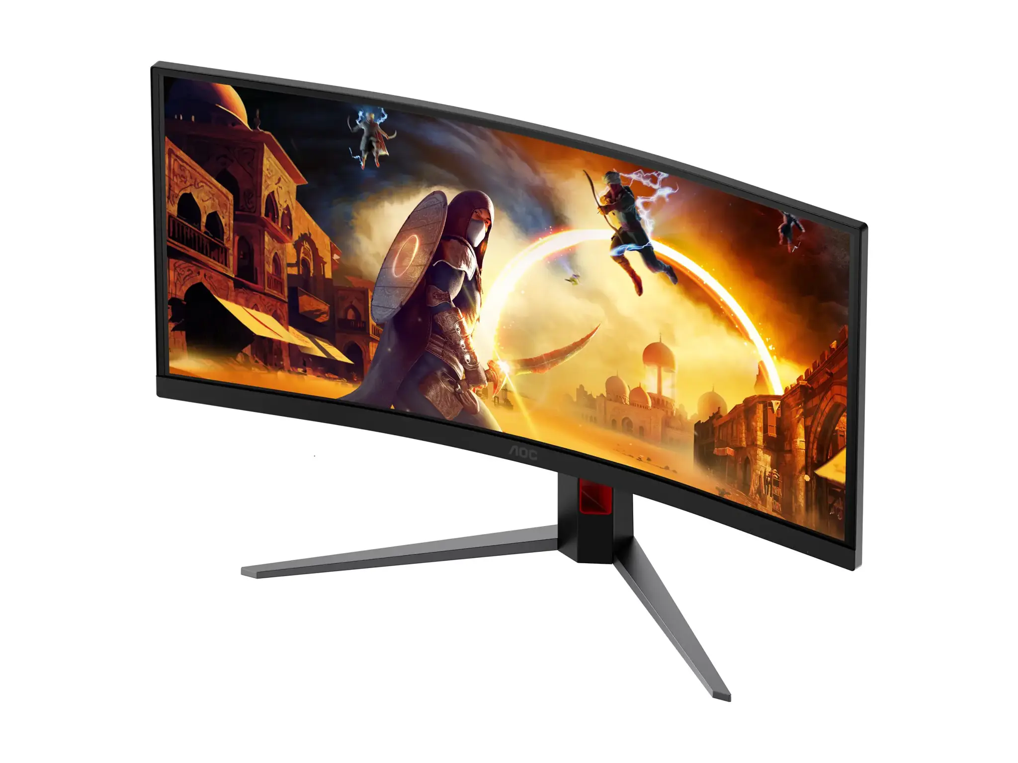 AOC CU34G4CA | 34 " | Fast VA | WQHD | 21:9 | 180 Hz | 1 ms | 3440 x 1440 pixels | 450 cd/m² | HDMI ports quantity 2 | Black