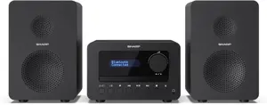 "Sharp TOKYO DAB+ HI-FI" mikrosistema, namų garso mikrosistema, juoda, 40 W, dvipusė, belaidė, DAB, FM
