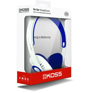 "Koss" ausinės KPH30iW, mikrofonas, 3,5 mm, baltos spalvos