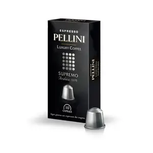 Maltos kavos kapsulės PELLINI TOP Luxury Supremo, 50 g (10x5g), 10 vnt./pak.