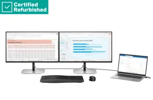 RENEW SILVER HP 524pu Series 5 Pro WUXGA Charging Monitor - 23.8" 1920x1080 FHD 350-nit 100Hz AG, I…