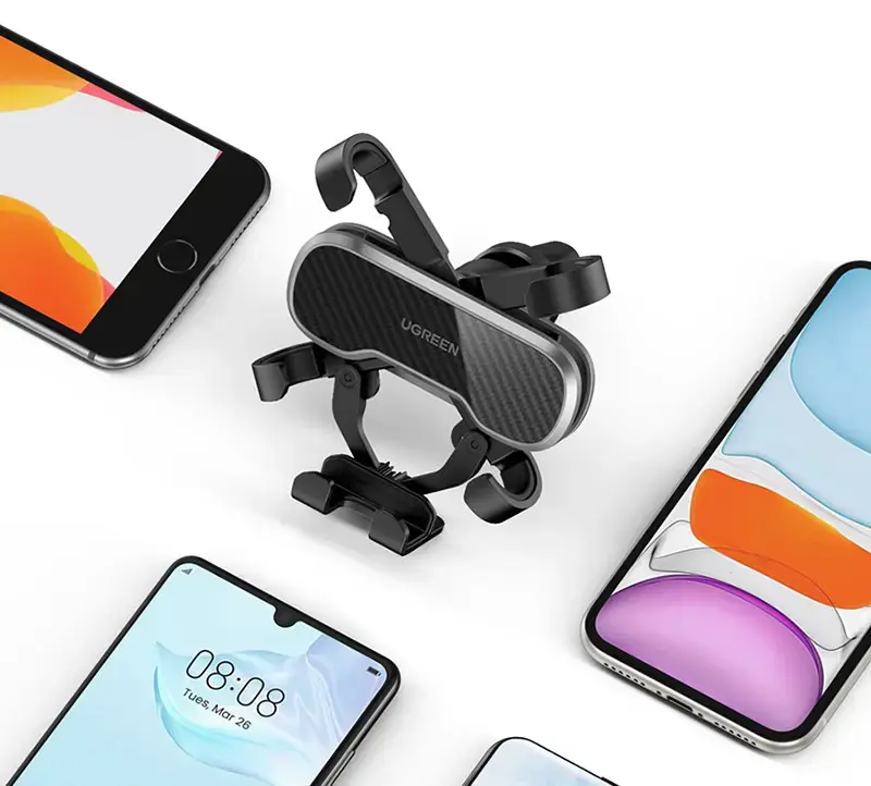 Ugreen Gravity Drive Air Vent Car Mount Phone Holder black (80871)