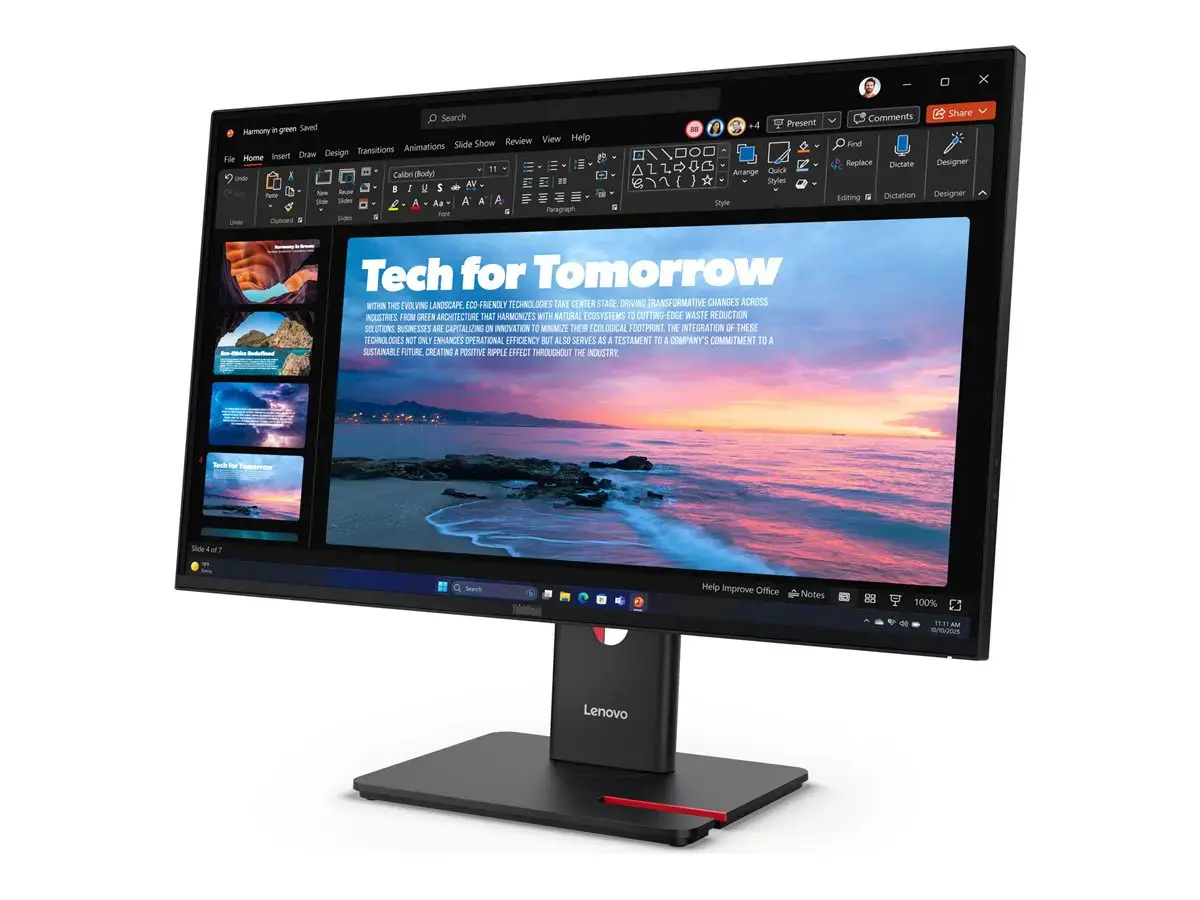 LENOVO 27" T27QD-40 QHD IPS 16:9 120HZ DP/HDMI/USB-C(96W)/RJ45