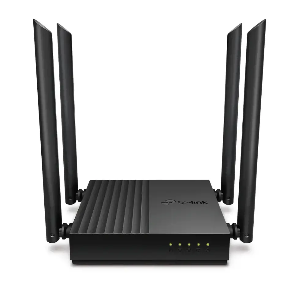 TP-Link ARCHER A64, "Wi-Fi 5" (802.11ac), dviejų dažnių (2,4 GHz / 5 GHz), Ethernet LAN, juodas, stalinis maršrutizatorius