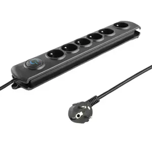 QOLTEC 50111 Apsauga nuo viršįtampių Qoltec 6 maitinimo lizdai 1,8 m