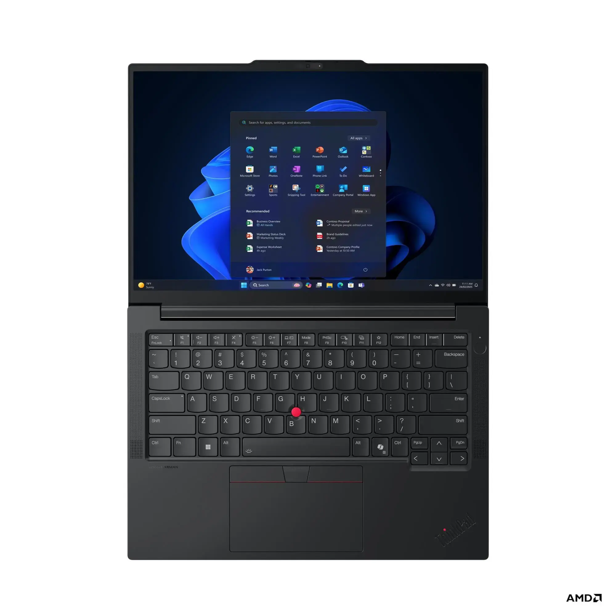 Nešiojamas kompiuteris Lenovo ThinkPad E14 G7 AMD, AMD Ryzen 5 230 (Max. 4.90GHz, 16M, 6C), 512 GB, 14 Coliai, Windows 11 Pro