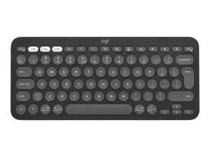 Logitech Pebble Keys 2 K380s, Mini, Wireless, RF Wireless + Bluetooth, Scissor key switch, QWERTY, …