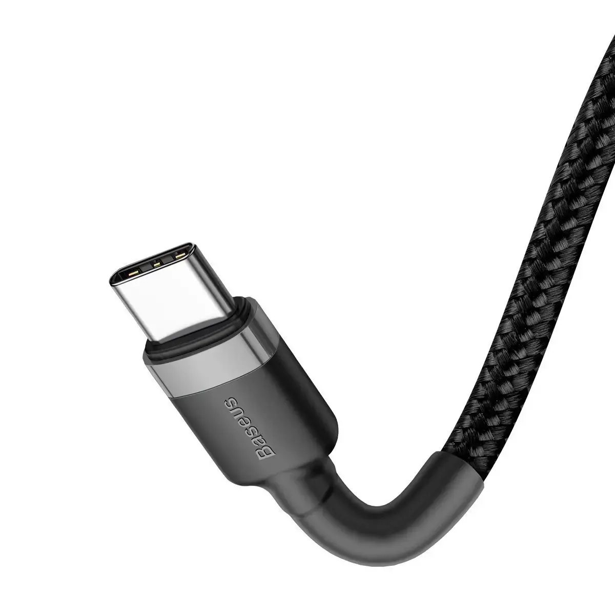 Baseus Cafule Cable durable nylon cable USB-C PD / USB-C PD PD2.0 60W 20V 3A QC3.0 2M black-gray (black-gray)