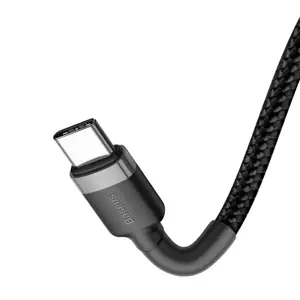 Baseus Cafule Cable durable nylon cable USB-C PD / USB-C PD PD2.0 60W 20V 3A QC3.0 2M black-gray (black-gray)
