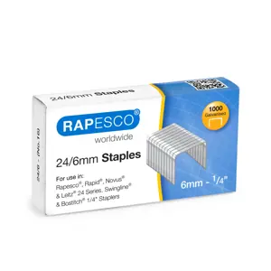 Sąsagėlės RAPESCO  24/6mm  (dėž. 1000 vnt)