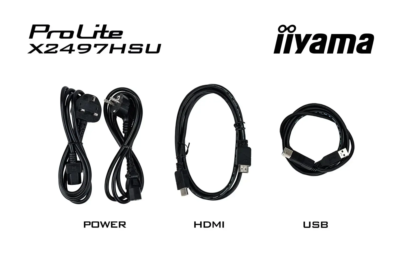 iiyama ProLite X2497HSU-B1 computer monitor 60.5 cm (23.8") 1920 x 1080 pixels Full HD LED Black