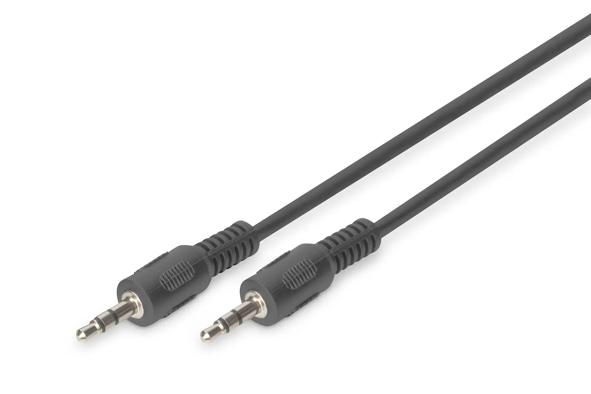 Garso lizdo kabelis (3,5 mm) Digitus 3,5 mm M/M, 2,5 m, juodas