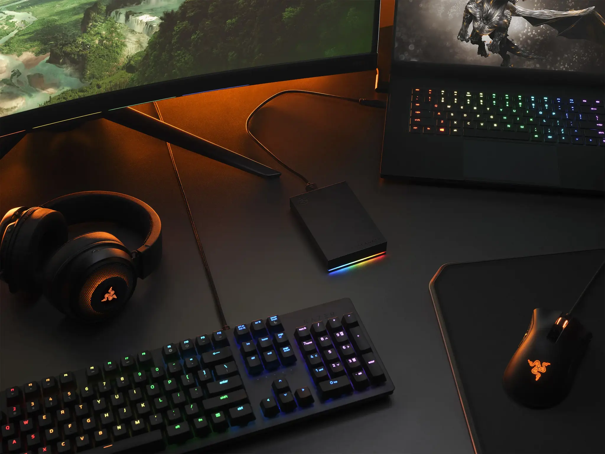 "Seagate" žaidimų diskas "FireCuda", 2000 GB, 3.2 Gen 1 (3.1 Gen 1), juodas