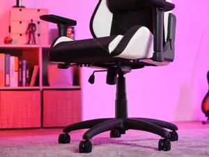 Trust GXT 714 RUYA, Universali žaidimų kėdė, 150 kg, 195 cm, juoda, juoda, mediena