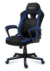 Huzaro FORCE 2.5 BLUE MESH Žaidimų fotelis Tinklinė sėdynė Juoda, mėlyna