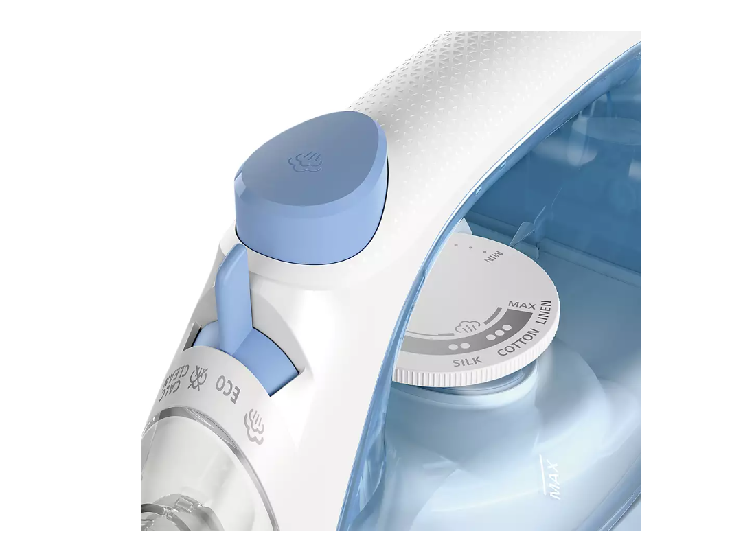 Philips 1000 series DST1030/20 Steam Iron, Steam iron, Non-stick soleplate, 1.6 m, 90 g/min, Blue, White, 20 g/min