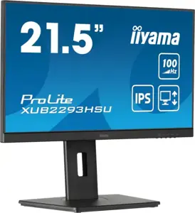 iiyama ProLite XUB2293HSU-B7 Monitorius 21.5'' IPS FHD 1920x1080, 1 ms, 300 cd/m2, 100 Hz, Juoda