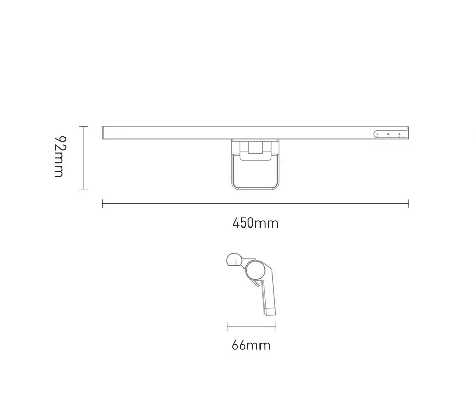 Baseus I-Wok lamp for monitor with touch panel (black)