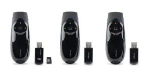 "Kensington Presenter Expert™" belaidis kursoriaus valdymas su žaliuoju lazeriu, RF, USB, 45 m, juodas