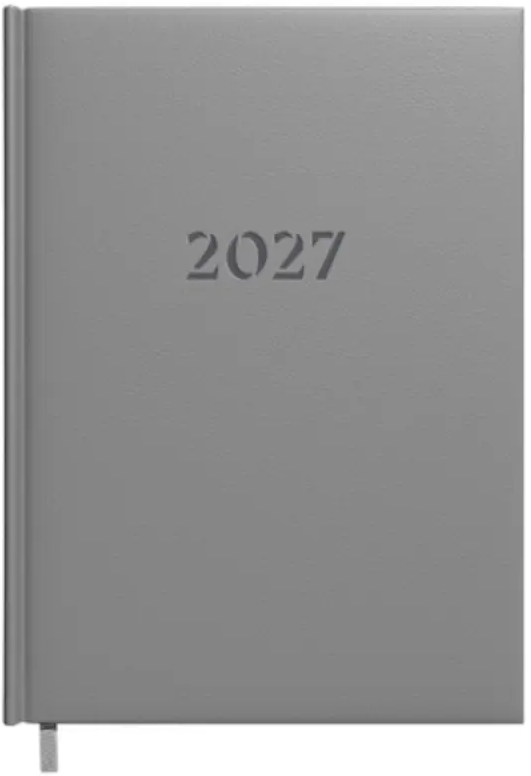 Darbo knyga-kalendorius 2027m. A5 pilka sp.