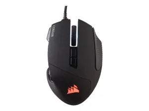 CORSAIR SCIMITAR RGB ELITE MOBA/MMO žaidimų pelė juodos spalvos su RGB LED apšvietimu 18000 DPI optinė (ES)