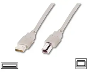 "Logilink" USB 2.0 jungiamasis kabelis USB A vyriškas, USB B vyriškas, 3 m, juodas