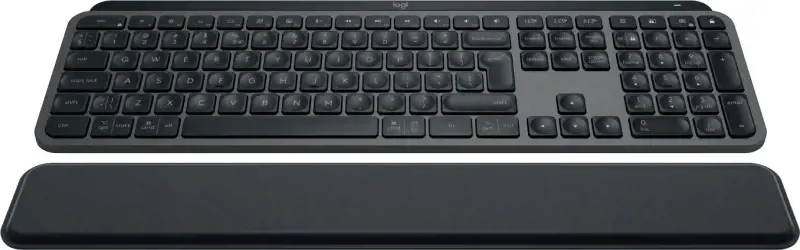 "Logitech MX Keys S", pilno dydžio (100 %), "Bluetooth", žirklinis klavišų jungiklis, QWERTY, šviesos diodas, grafito spalvos