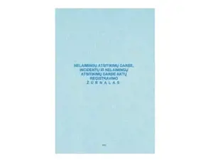 Nelaimingų atsitikimų darbe, incidentų ir nelaimingų atsitikimų darbe aktų registravimo žurnalas, A4