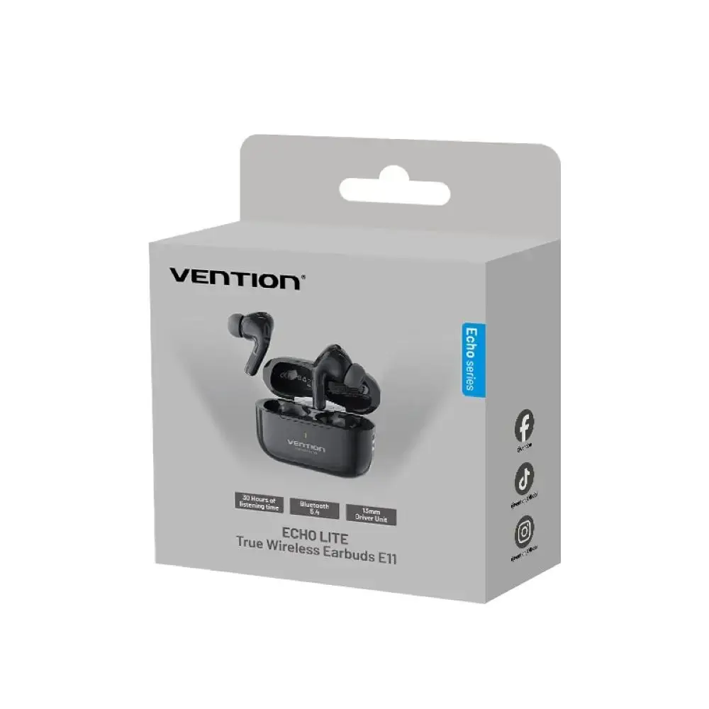 ECHO LITE E11 BT 5.4 BLACK wireless headphones