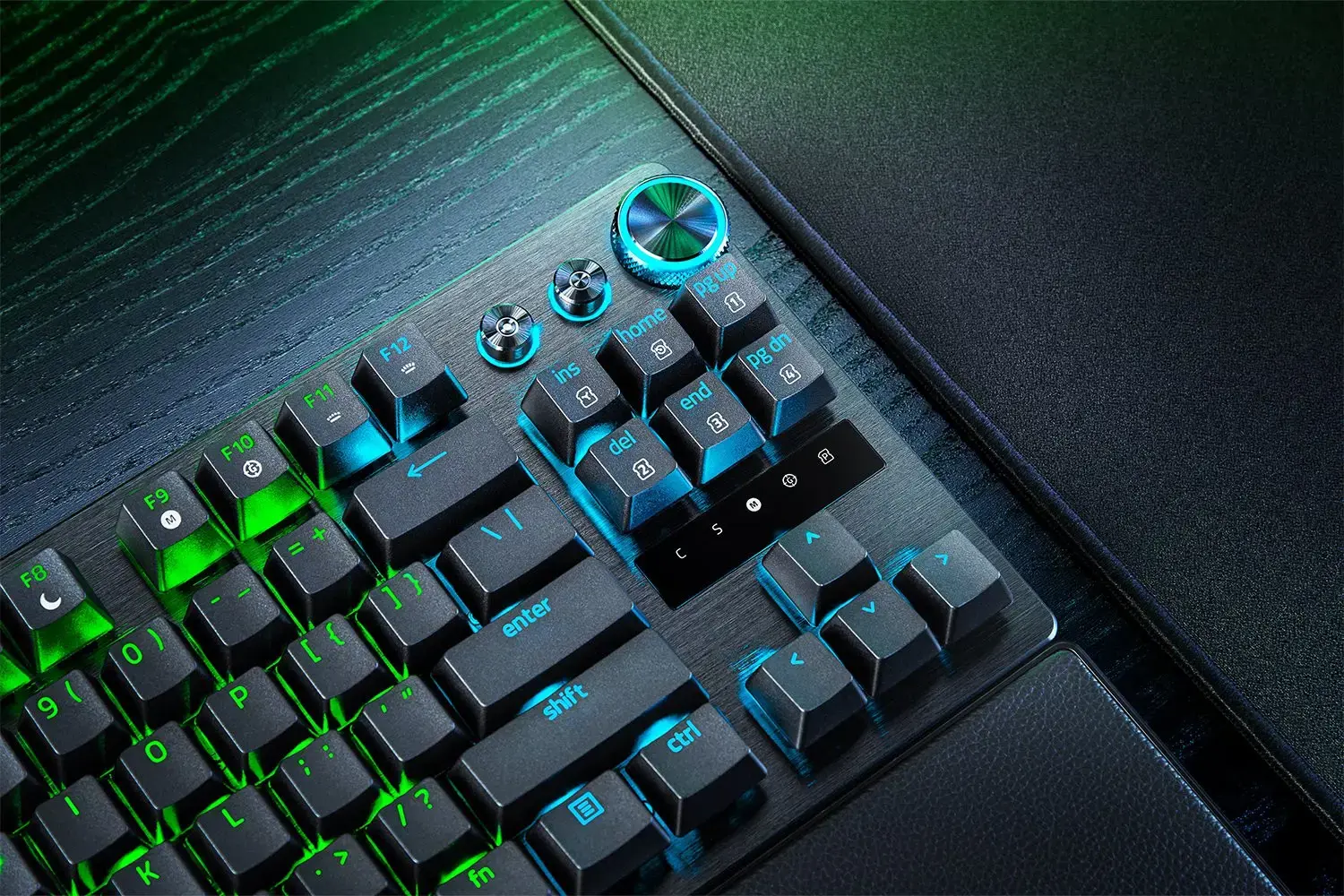 "Razer" žaidimų klaviatūra "Huntsman V3 Pro Tenkeyless Wired Nordic Analog Optical" juoda