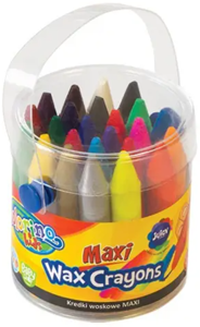 Vaškinės kreidelės Colorino Kids Maxi, kibirėlyje, 24 spalvų